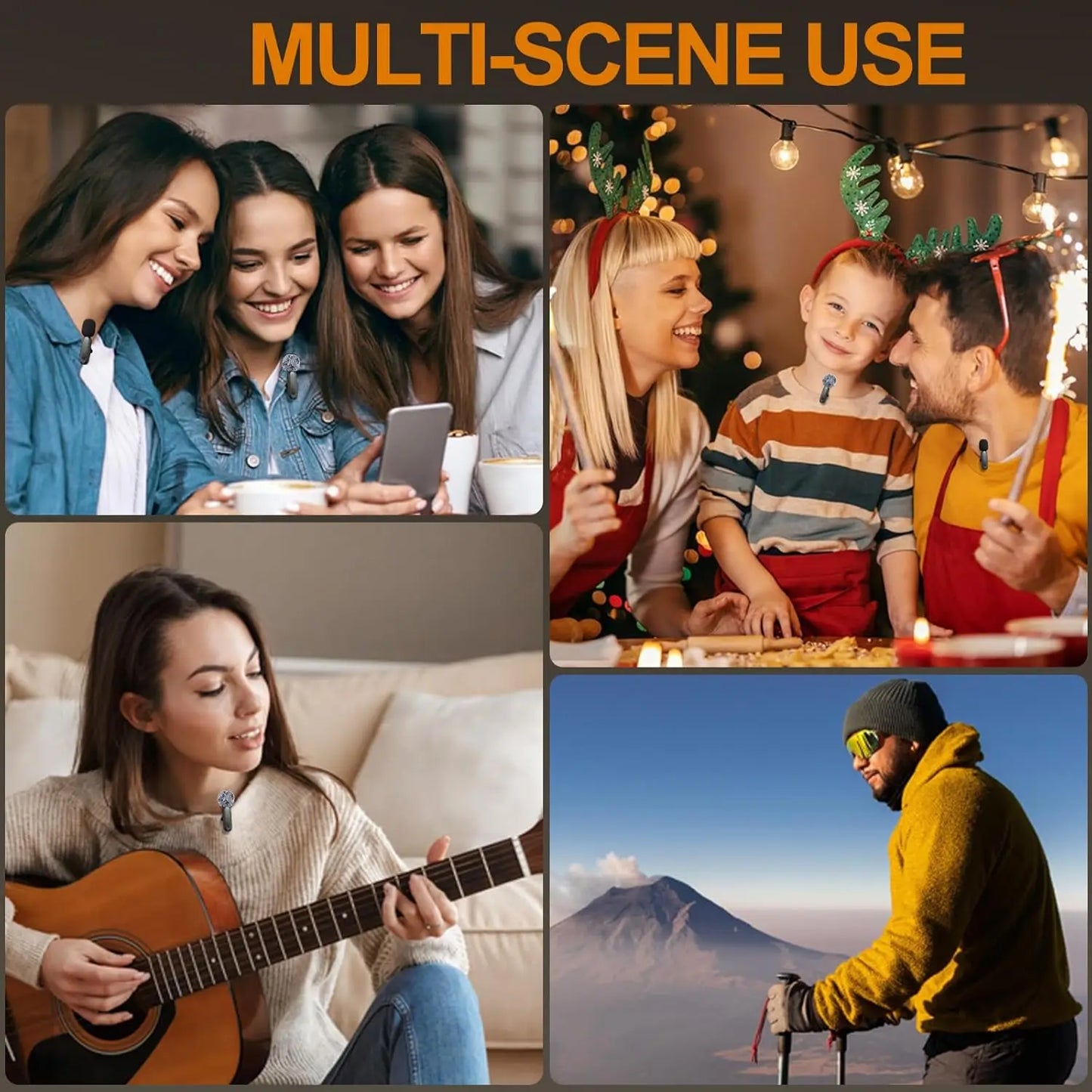 Professional Wireless Lavalier Microphone for iPhone iPad Android Laptop Live Broadcast Gaming Interview Vlog Recording Mini Mic