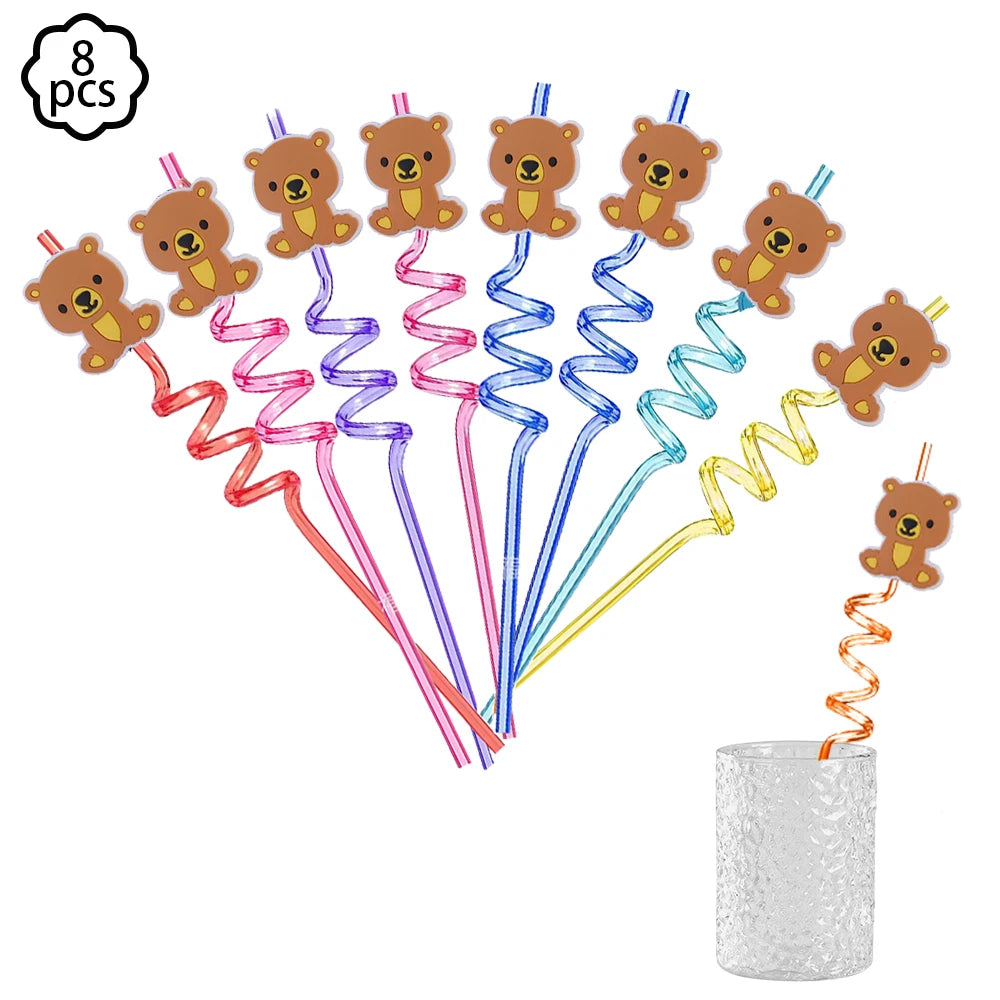Coffee Brown Teddy Bear Balloon Number Heart Balloon set kid Birthday Party Decoration Baby Shower wedding Valentine's Day decor