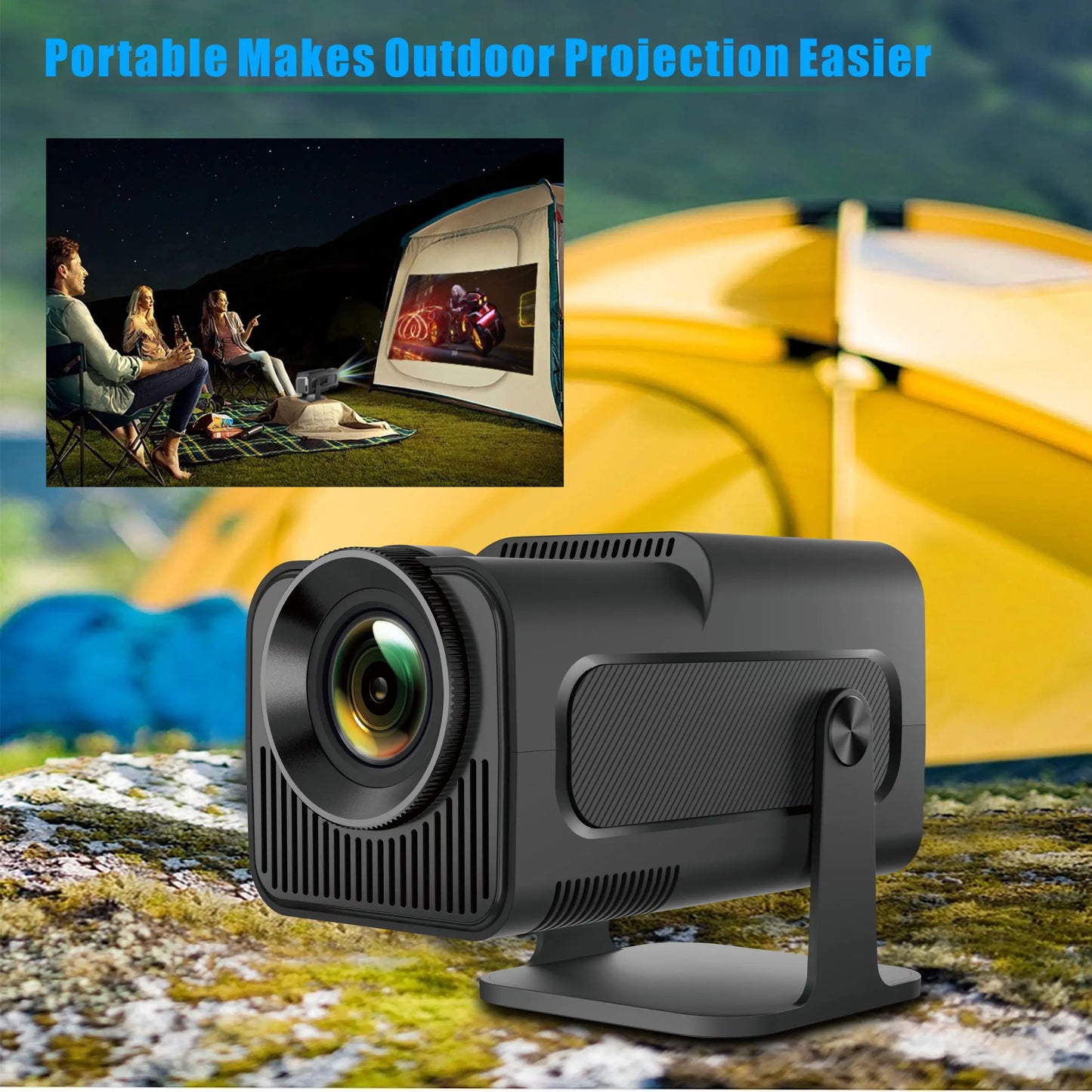 4K Smart Projector HY320 mini Android 11 Dual Wifi6 200 ANSI Allwinner H713 BT5.0 1080P 1980*1080P Home Cinema Outdoor Projetor