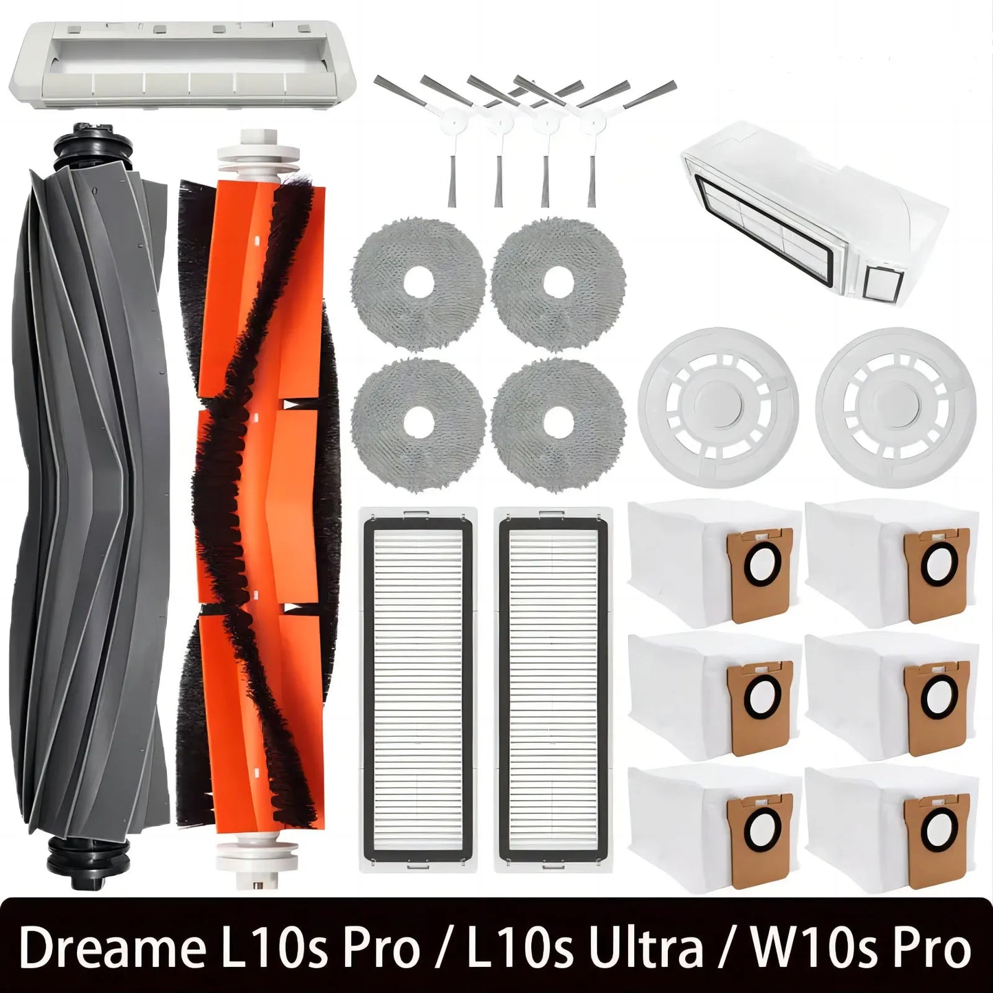 For Dreame L10S Ultra / Dreame S10 / W10S Pro Accessories Main Side Brush Hepa Filter Mop Cloth Dust Bag Spare parts