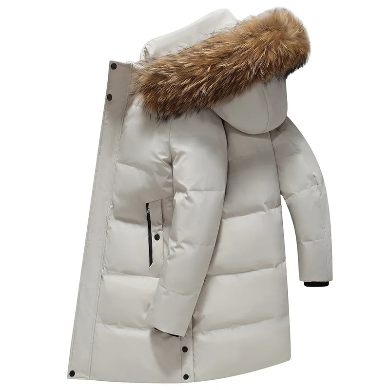 Down Jacket Man Long Men's Puffer Jacket Winter Coats For Men Duck Down Jacket Men Parkas Overcoat Padded Cold Clothes Feather