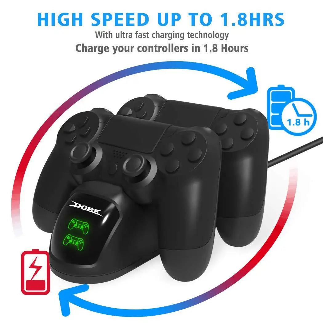 For PS4 Controller Charger Dock Station For Playstation 4 Slim Pro Handle Charging Dock With Indicator Light GamePad Charger