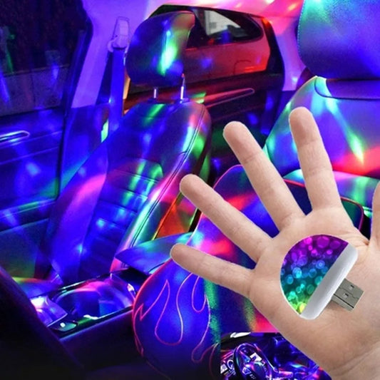 2023 NEW Multi Color USB LED Car Interior Lighting Kit Atmosphere Light Neon Colorful Lamps Interesting Portable Accessories