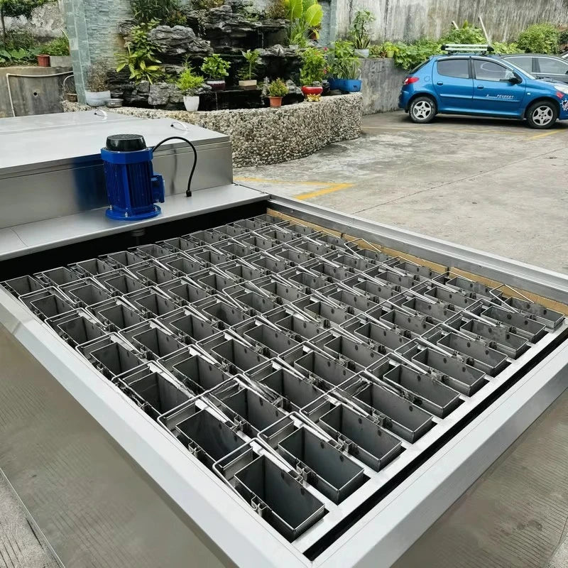 1 Ton Commercial Ice Cube Making Machine, Ice Machine for Cold Storage Building Cooling and Fresh Retention