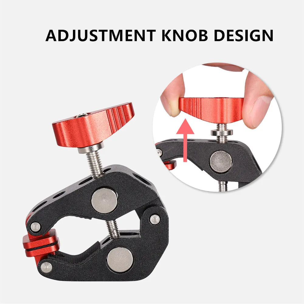 New Super Clamp Mount Aluminum with 3/8" 1/4" Female Clip for Camera Tripod Desk Table Magic Arm Video Studio Bracket Bicycle