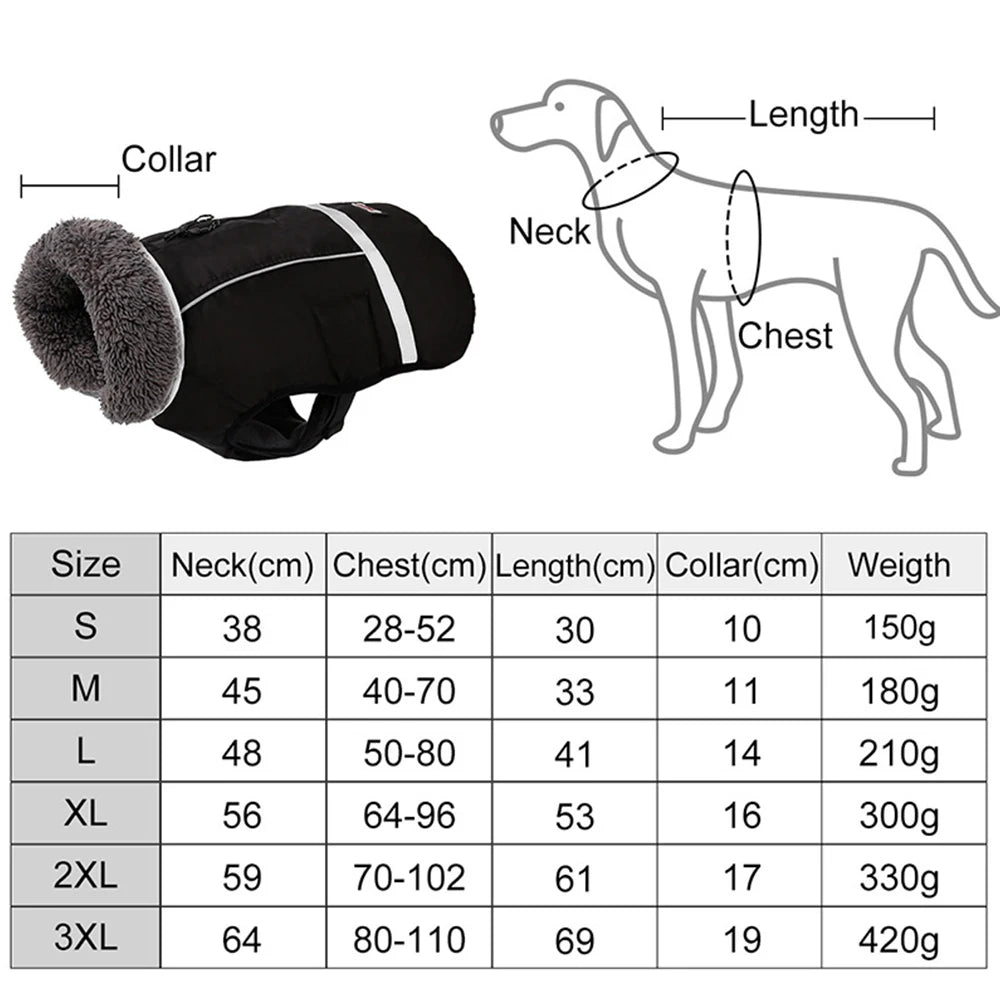 Spring/Fall New Thickened Warm Dog Clothes Waterproof Reflective Puppy Coat Jacket Pet Dog Jumpsuits For Small Big Dogs Clothes