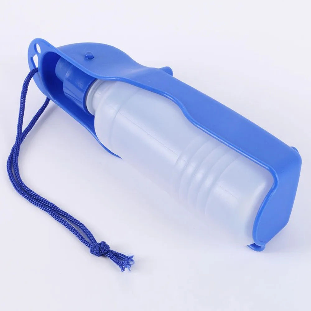 Portable Outdoor Dog Water Bottle Feeder With Bowl Plastic Drinking Water Bottle Pets Travel Pet Drinking Water Feeder For Pet