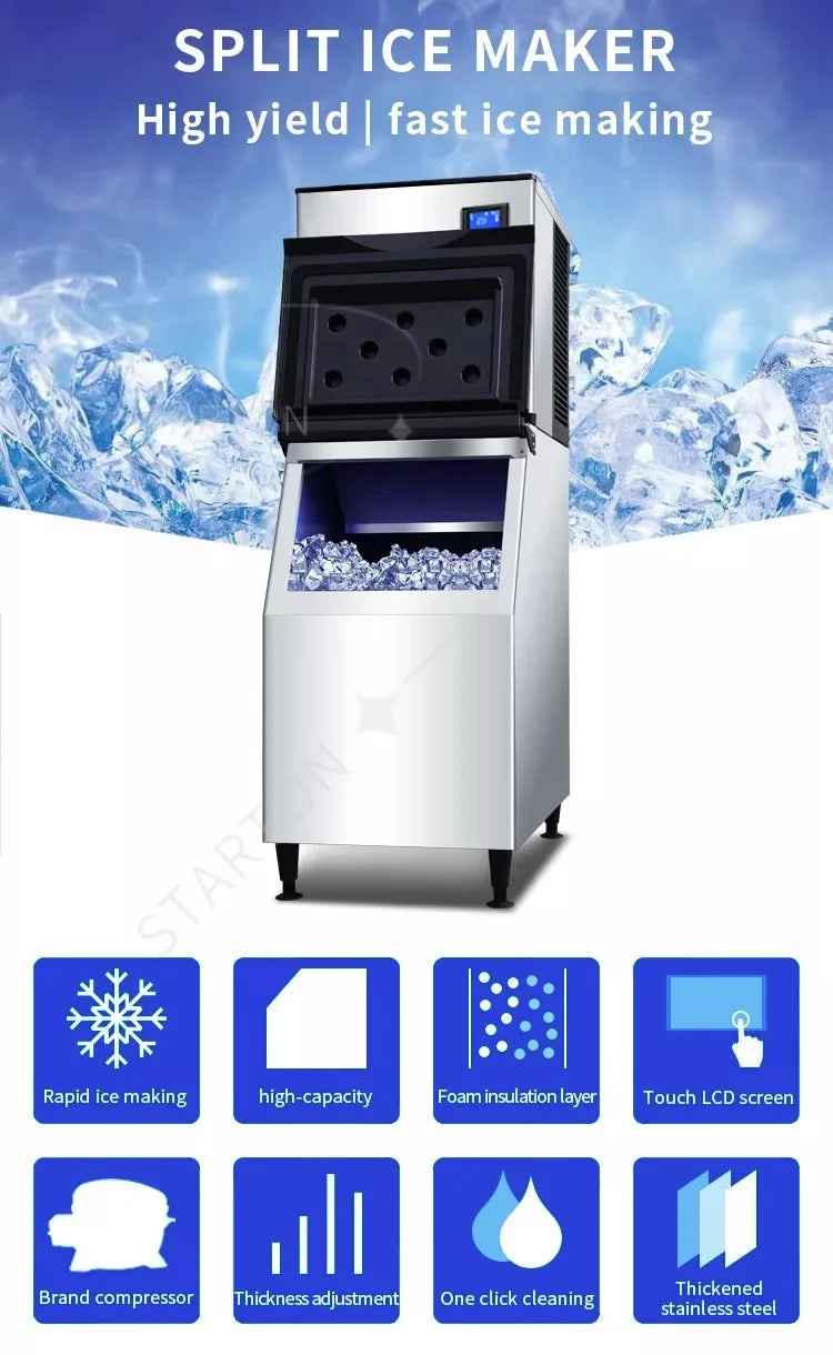 Smart Ice Machine Cube Maker Industrial Home Use Commercial Automatic Ice Making Machines Ice Machine