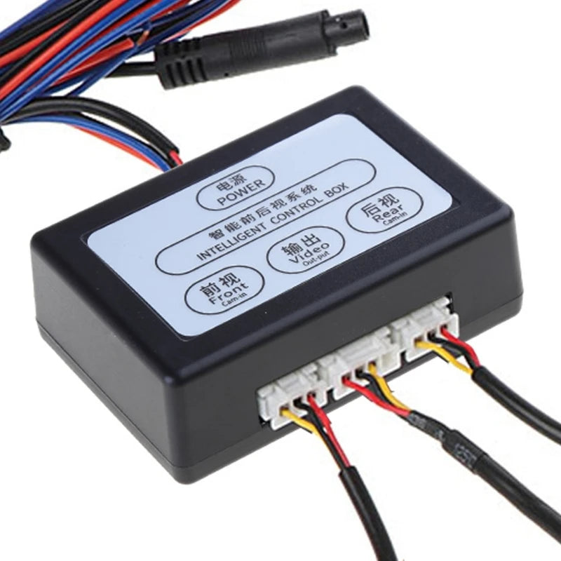 Car Camera Control Box 2 Way Camera System Front View Rear View Converter