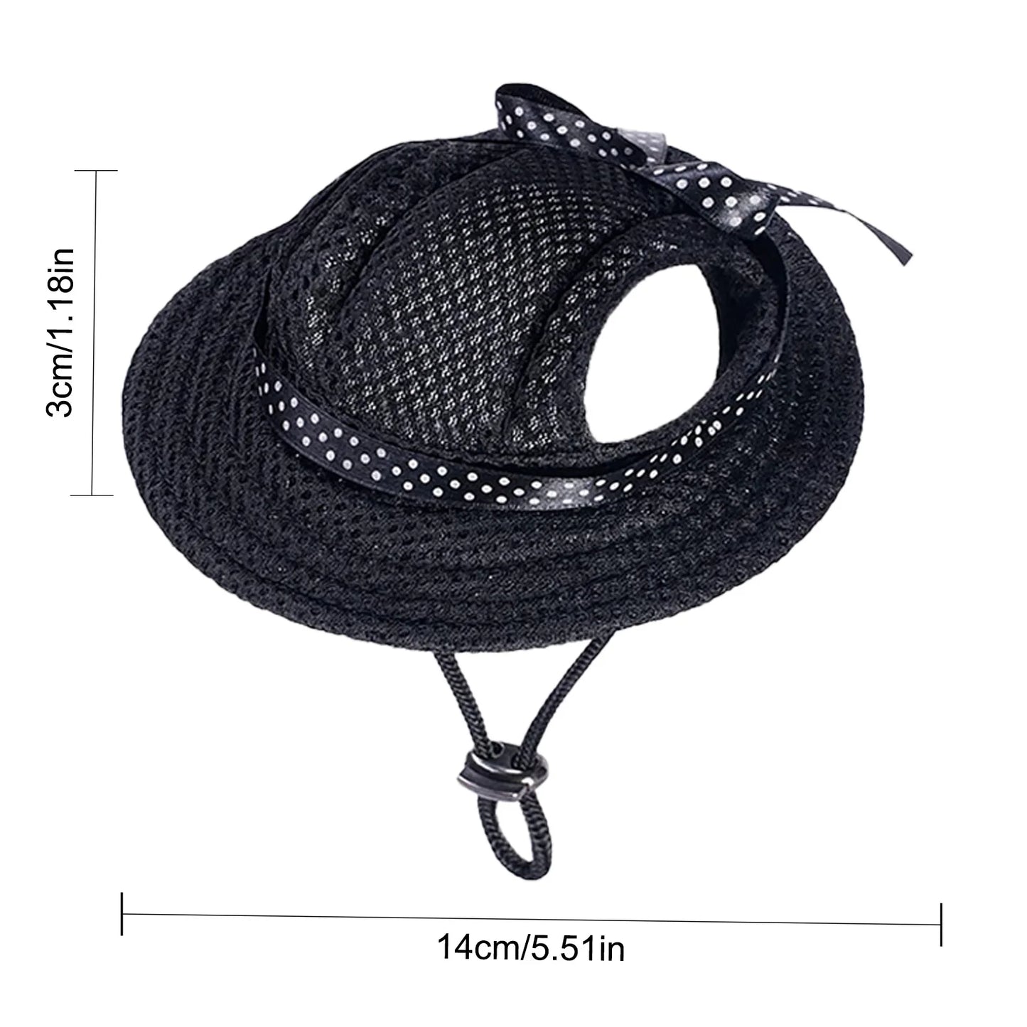 Dog Hat Pet Hats Round DogHat Outdoor Breathable Sun Protection Cap Mesh Sun Cap With Adjustable Chin Strap For Dogs Cats