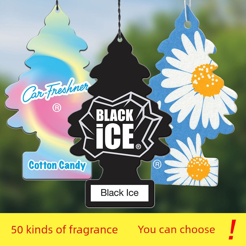 Perfume Small Tree Car Air Freshener American Small Tree Fragrance Tablets Car Interior Ornaments Car Pendant Car Aromatherapy Ointment