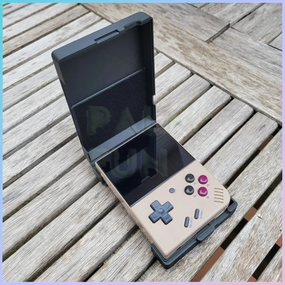 Miyoo 3 In 1 Protective Cover for Mini Plus/RG35XX/RG353VS Game Console Portable Handheld Game Console Storage Display Stand DIY