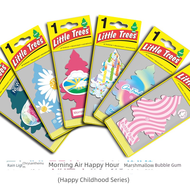 Perfume Small Tree Car Air Freshener American Small Tree Fragrance Tablets Car Interior Ornaments Car Pendant Car Aromatherapy Ointment
