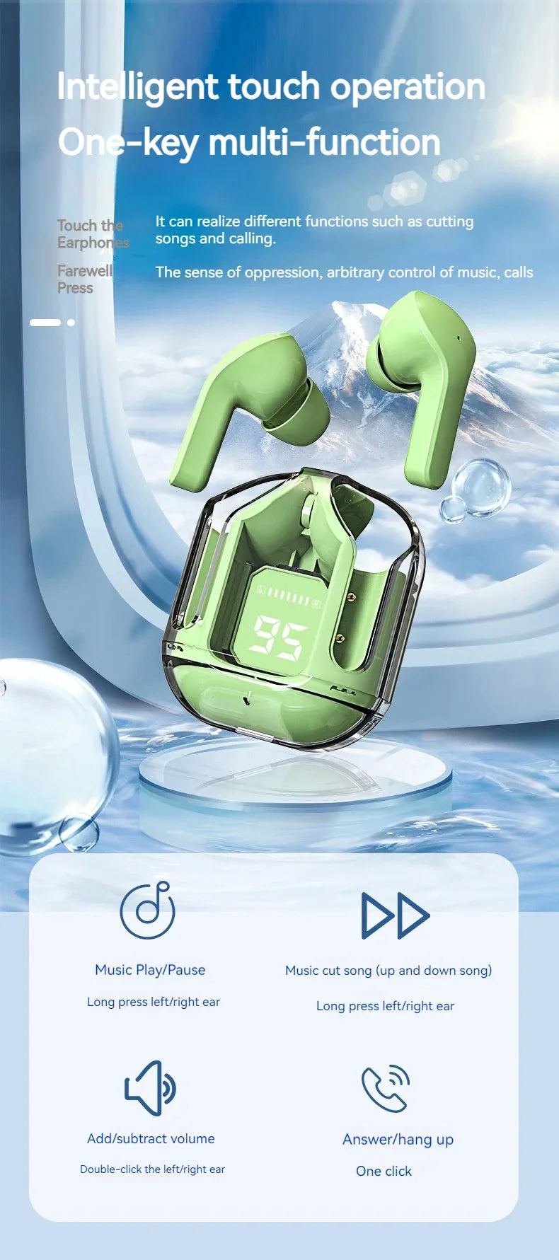 10Pcs/Lot True Wireless Bluetooth Headset Binaural Small In Ear Buds Sports Stereo Bass TWS Earbuds Sports Earbuds for phone