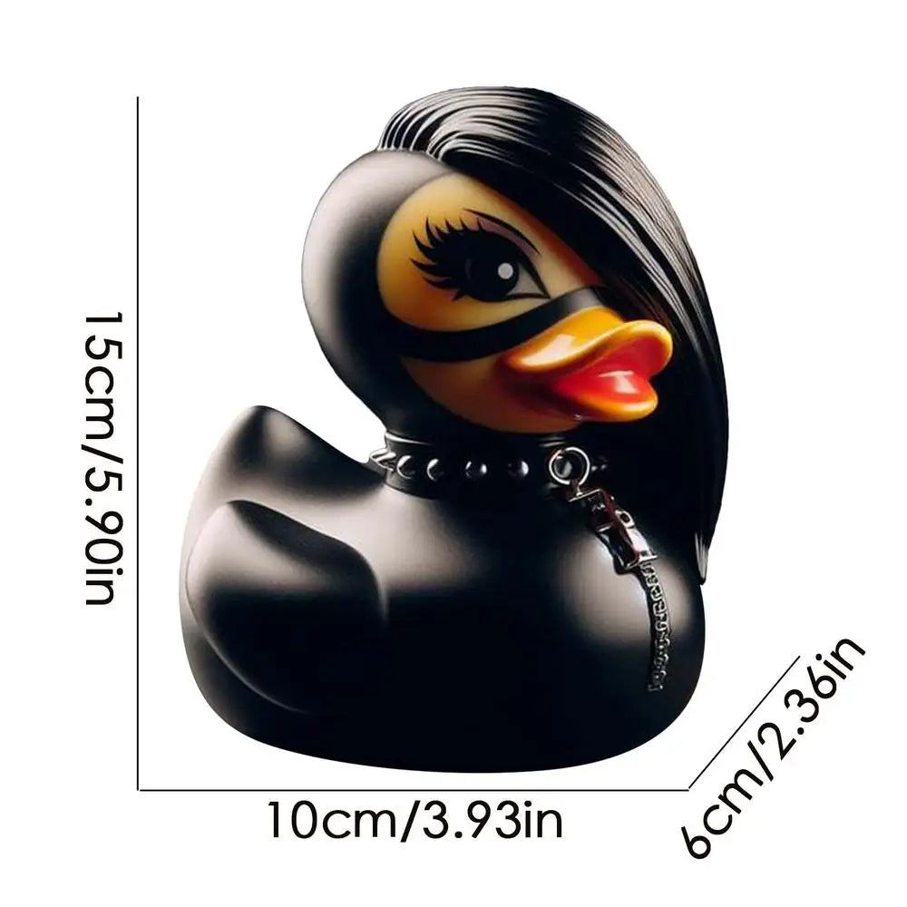 Duck Statue Indoor Gothic Sculpture Punk Animal Figurine Resin Statues Desk Decor Collectible Figurines Satan Duck Decoration