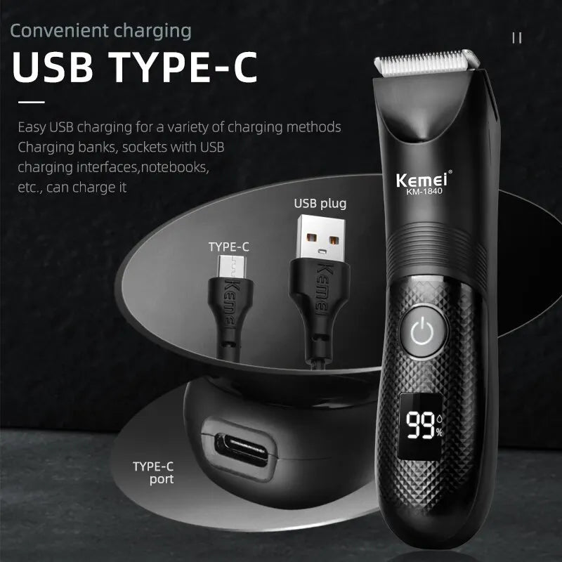 KEMEI Professional Hair Clippers for Men, Professional Barber Clippers and Trimmer Set.