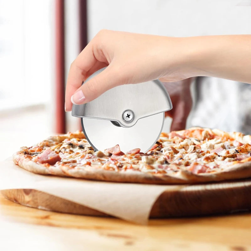 Pizza Cutting Wheel Pizzas Cutter Round Wheel Cutting Blade for Pizza Roulette Rolling Dough Pizza Slicer Cutter Tools