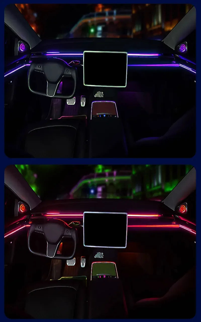 For Kia 64 Color RGB Symphony Car LED  Interior Ambient Light