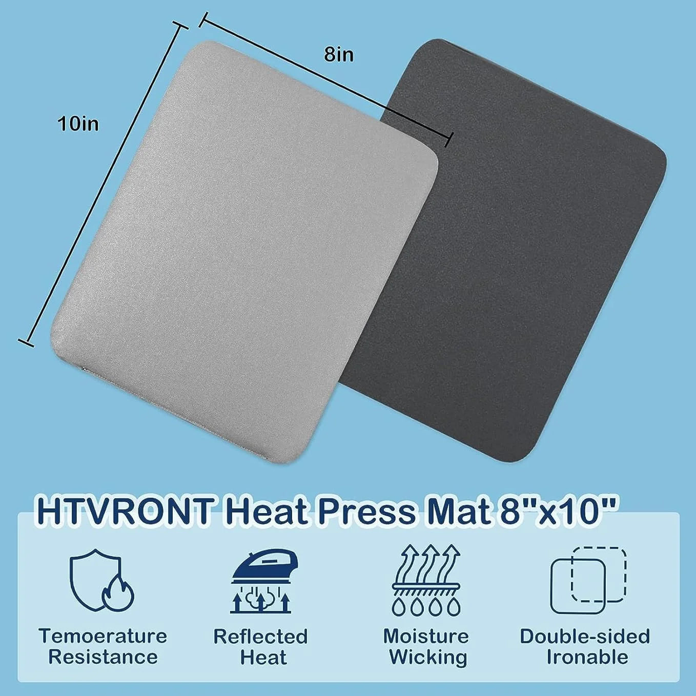 HTVRONT 15x15inch Easy Press Protective Resistant Mat Pad Heat Press Mat for Heat Press HTV T-Shirt For Heat Press Machines