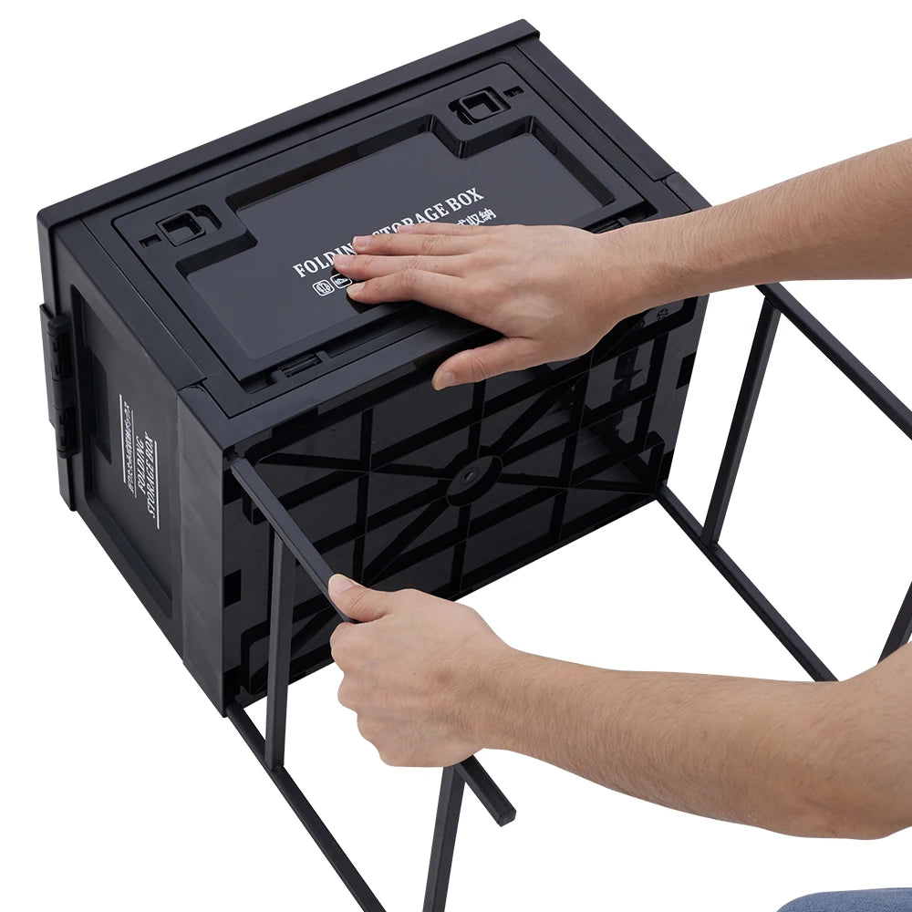 Portable outdoor foldable camping storage box Large capacity multifunctional home outdoor storage box camping table