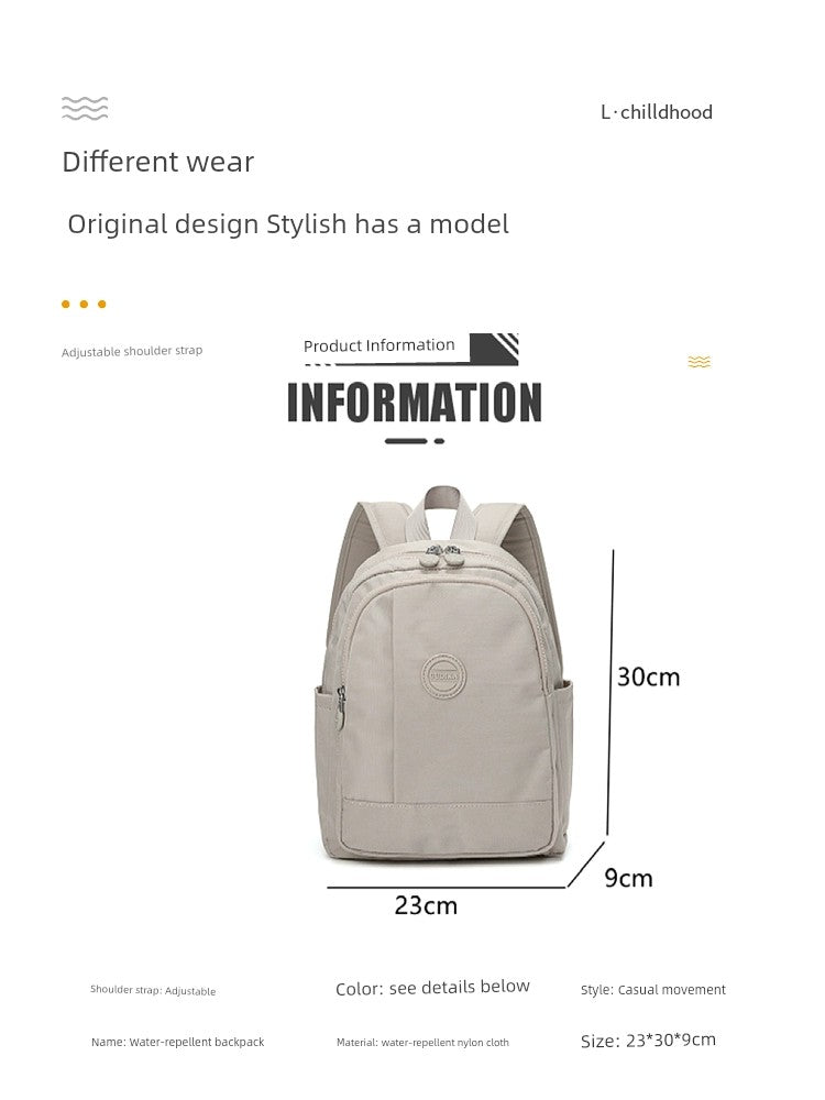 Travel Casual Easiest for Match Women's Small Student Backpack