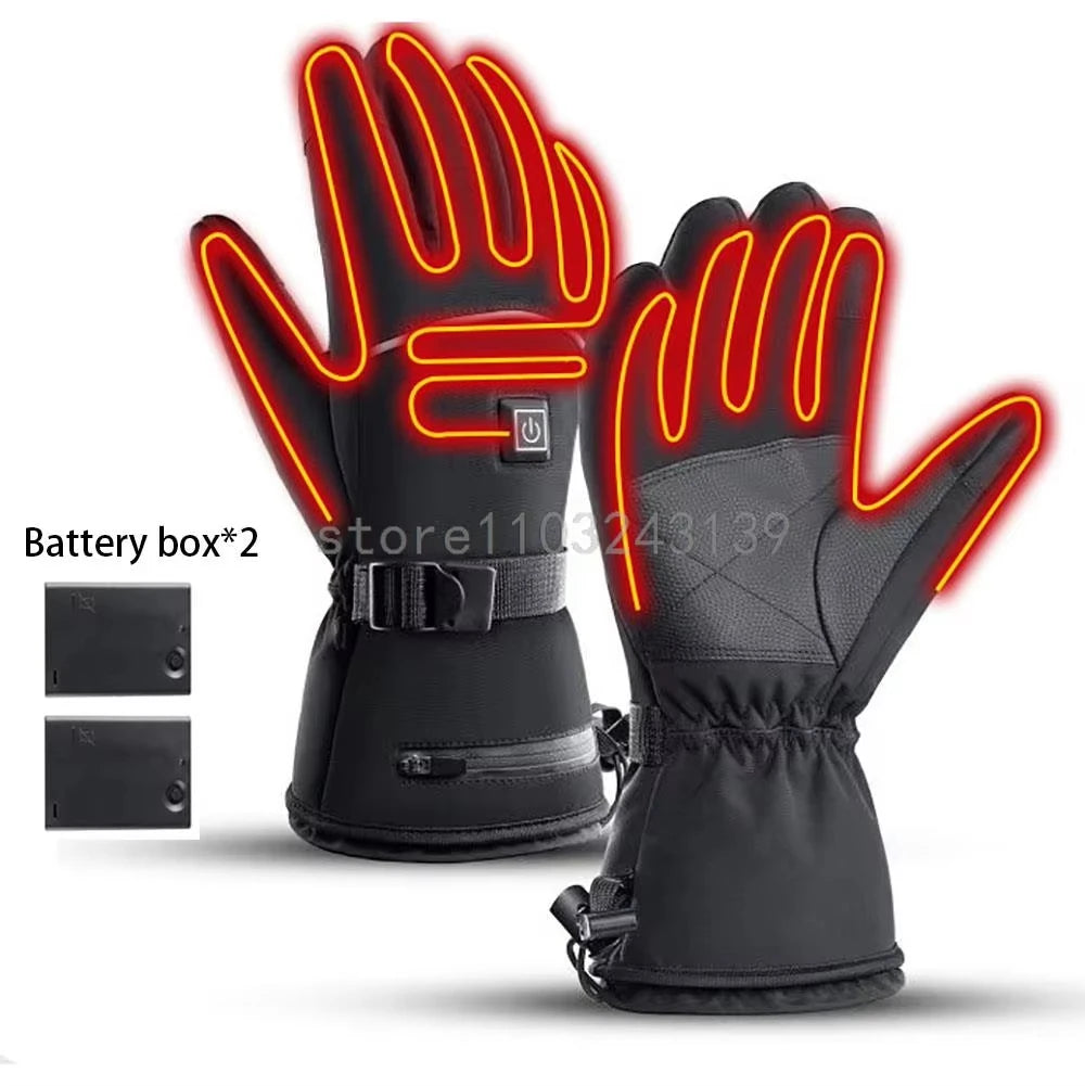 3M Heated Gloves Hand Warmer Electric Thermal Gloves Waterproof Snowboard Cycling Motorcycle Bicycle Ski Outdoor Winter Gloves