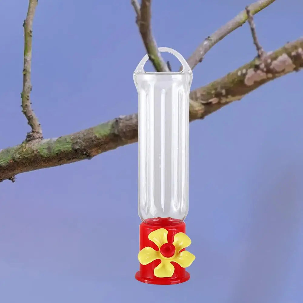 Transparent Hummingbird Feeders Portable Removable Plastic Hanging Bird Feeders Long-lasting Leak-proof Garden