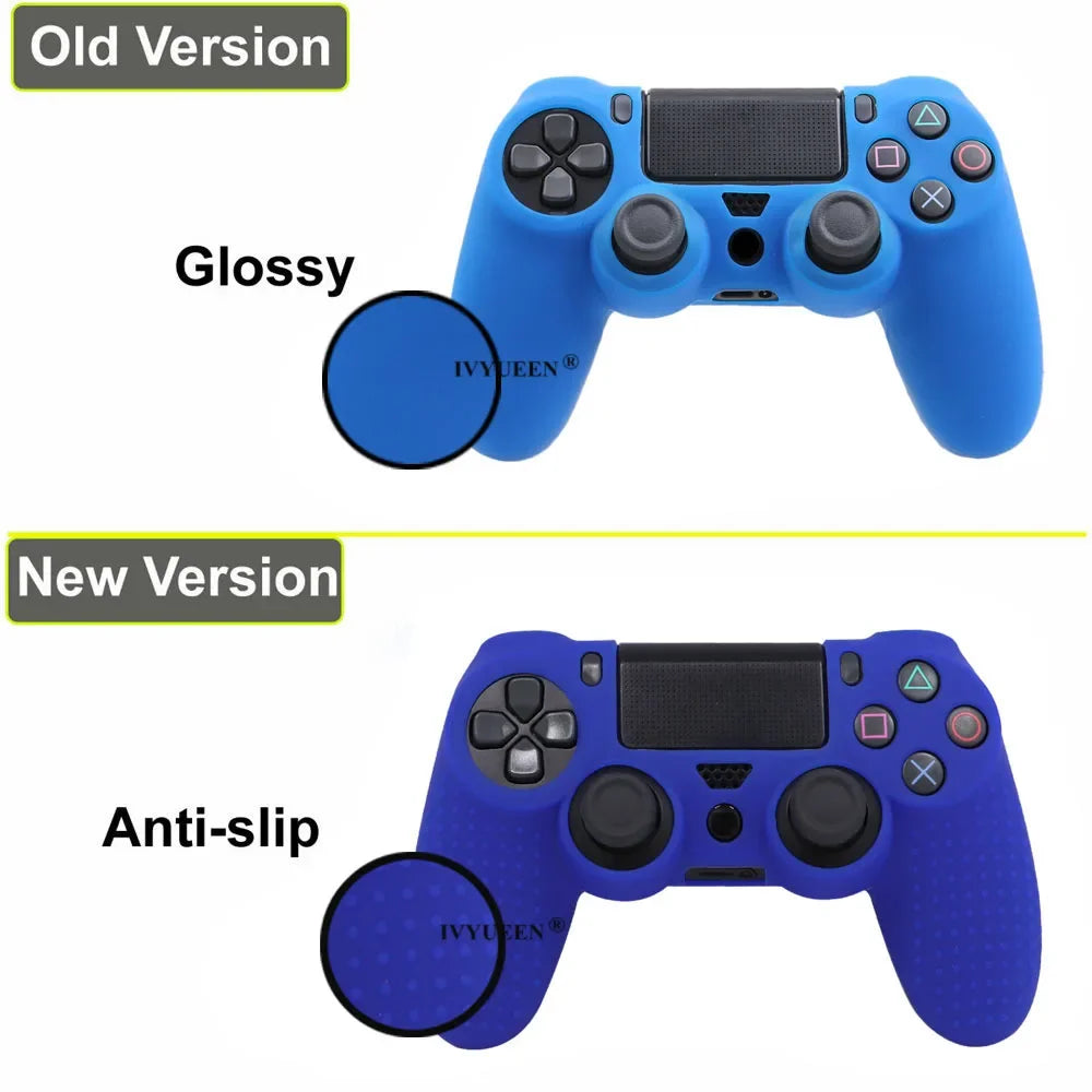 IVYUEEN Anti-slip Silicone Cover Skin Case for Sony PlayStation Dualshock 4 PS4 DS4 Pro Slim Controller