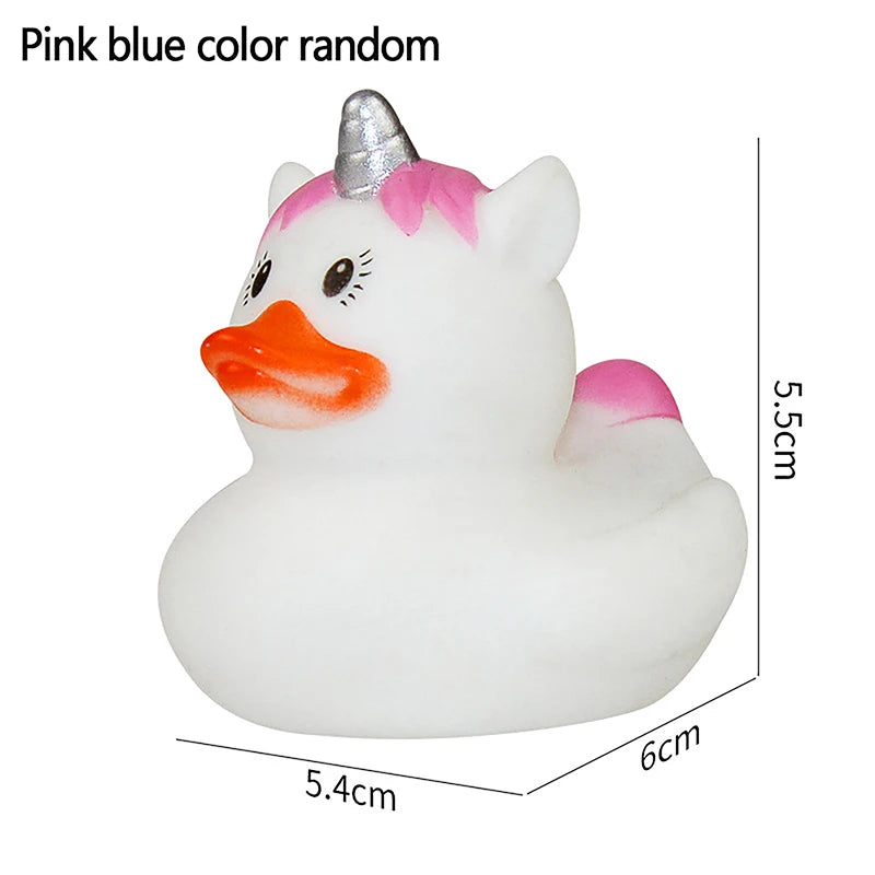 Creative Cute Sports Duck Toys Baby Bath Toys Rubber Ducks Summer Beach Pool Activity Floating Ducks Children Birthday Gifts