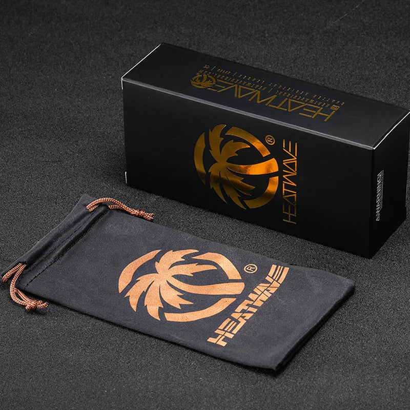 NEW High quality luxury Heat Wave brand sunglasses square lens pilot cycling Women men sun glasses UV400