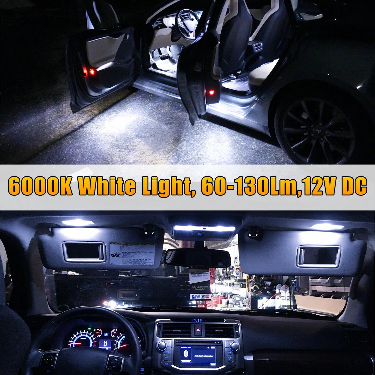 23Pcs T10 5050 Car LED Light Bulb Interior Dome Trunk License Plate Lamps Kit White for Bmw E53 E60 E90 Golf 4 7 LED Lamp