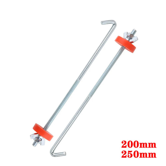 200mm 250mm SET Iron Universal Battery Auto Battery Tie Down Mount Holder Bracket Brace