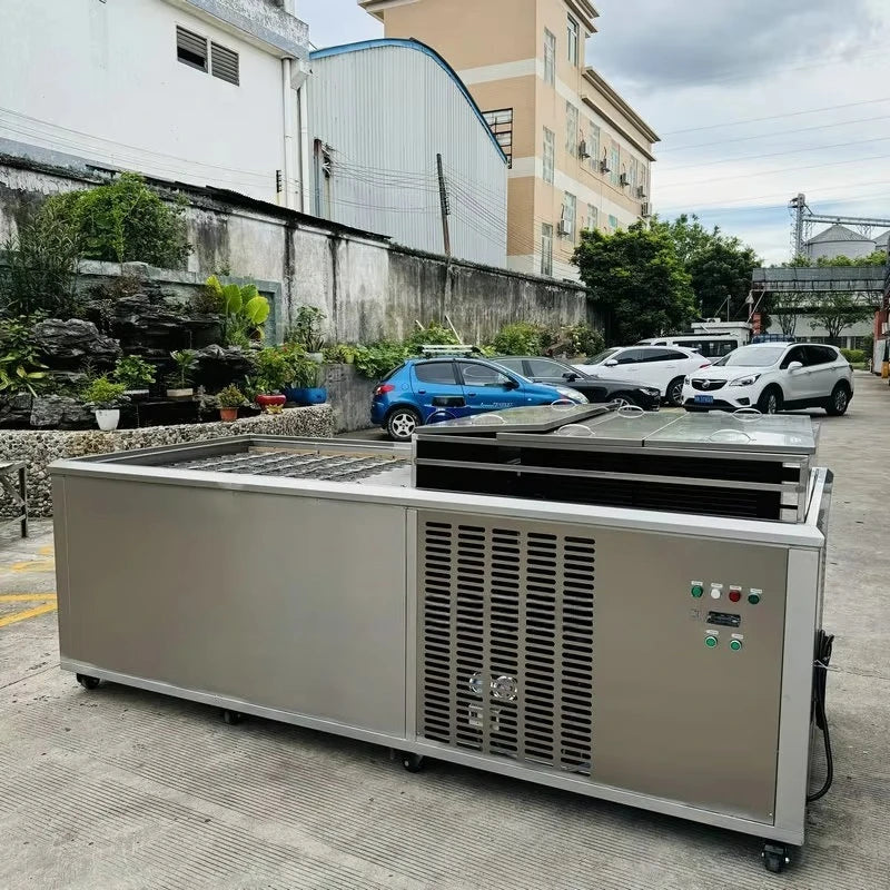 1 Ton Commercial Ice Cube Making Machine, Ice Machine for Cold Storage Building Cooling and Fresh Retention