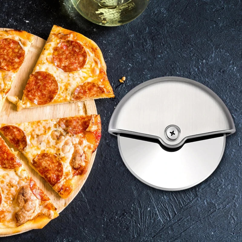 Pizza Cutting Wheel Pizzas Cutter Round Wheel Cutting Blade for Pizza Roulette Rolling Dough Pizza Slicer Cutter Tools
