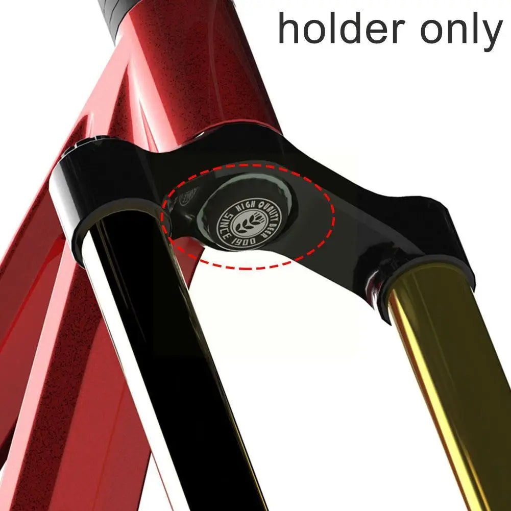 DIY For Airtag Air Tag Bike Mount Bicycle Front Fork Down Tube Stem Mount Anti-theft Loss Tracking Locating Bracket GPS Holder