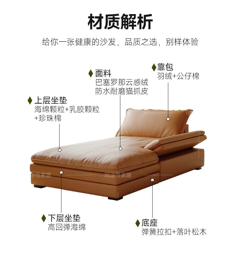 Floor Apartment Living Room Sofa Italian Comfortable Multifunctional Minimalist Sofa Cinema Relax Meuble Maison Home Furniture