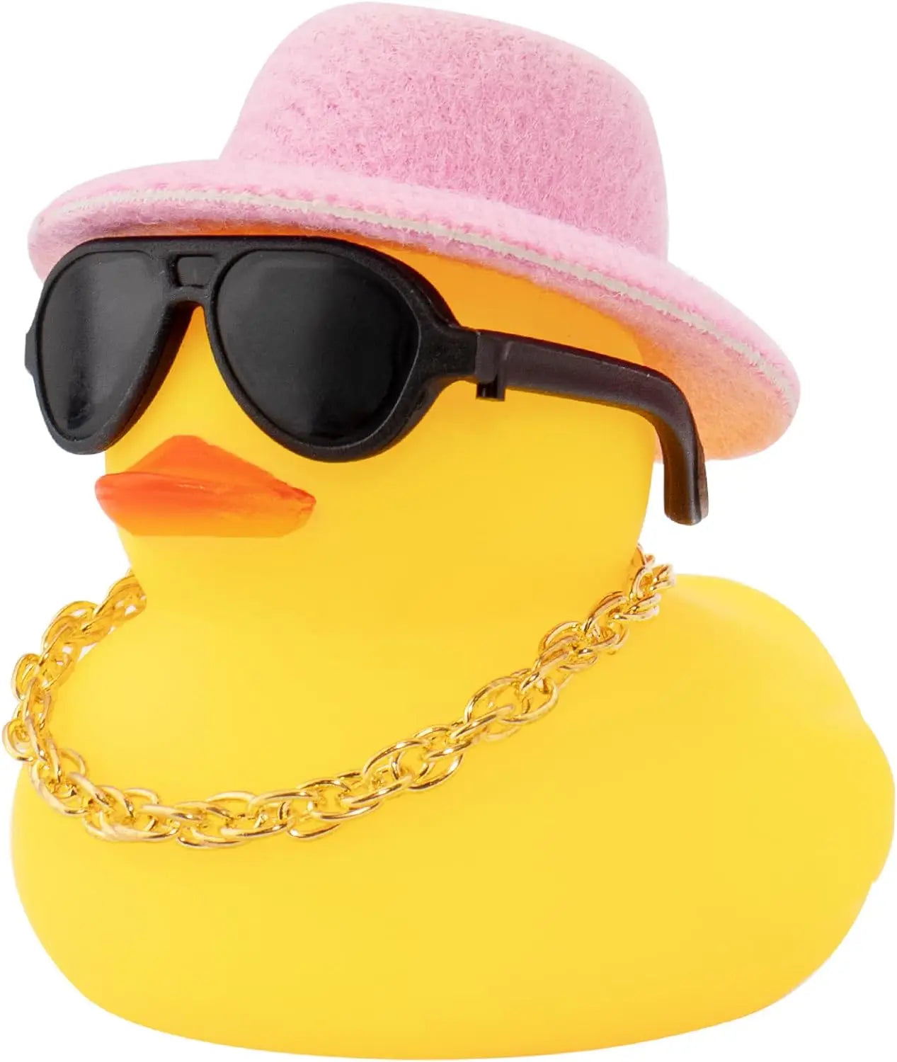 Rubber Duck Car Ornaments Yellow Duck Car Dashboard Decorations with Propeller Helmet for Christmas Decor and Home Decorations