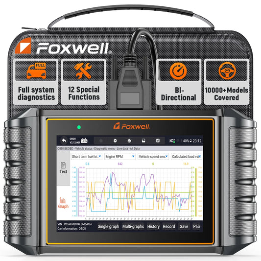 2025 Foxwell NT726 OBD2 Scanner BI-Directional All Systems Oil EPB Battery Registration 12 Reset OBD 2 Car Diagnostic Scan Tool
