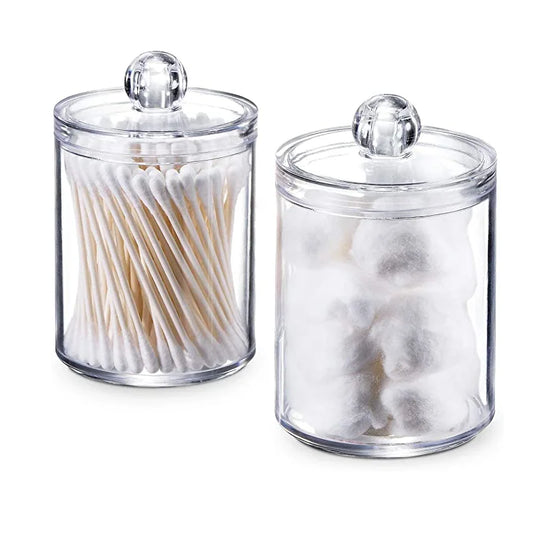 Cotton Swabs Storage Holder Box Transparent Makeup Cotton Pad Cosmetic Jewelry Organizer Plastic Container Homehold Case Box