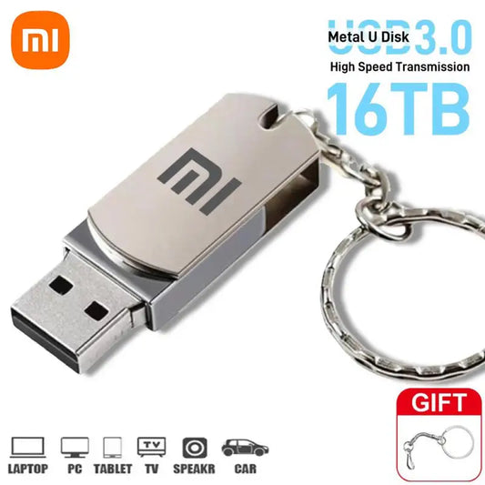 Xiaomi USB 16TB OTG Metal USB3.0 Pen Drive Key 8TB 4TB 2TB Type C High Speed Pendrive Mini Flash Drive Memory Stick Flash Disk