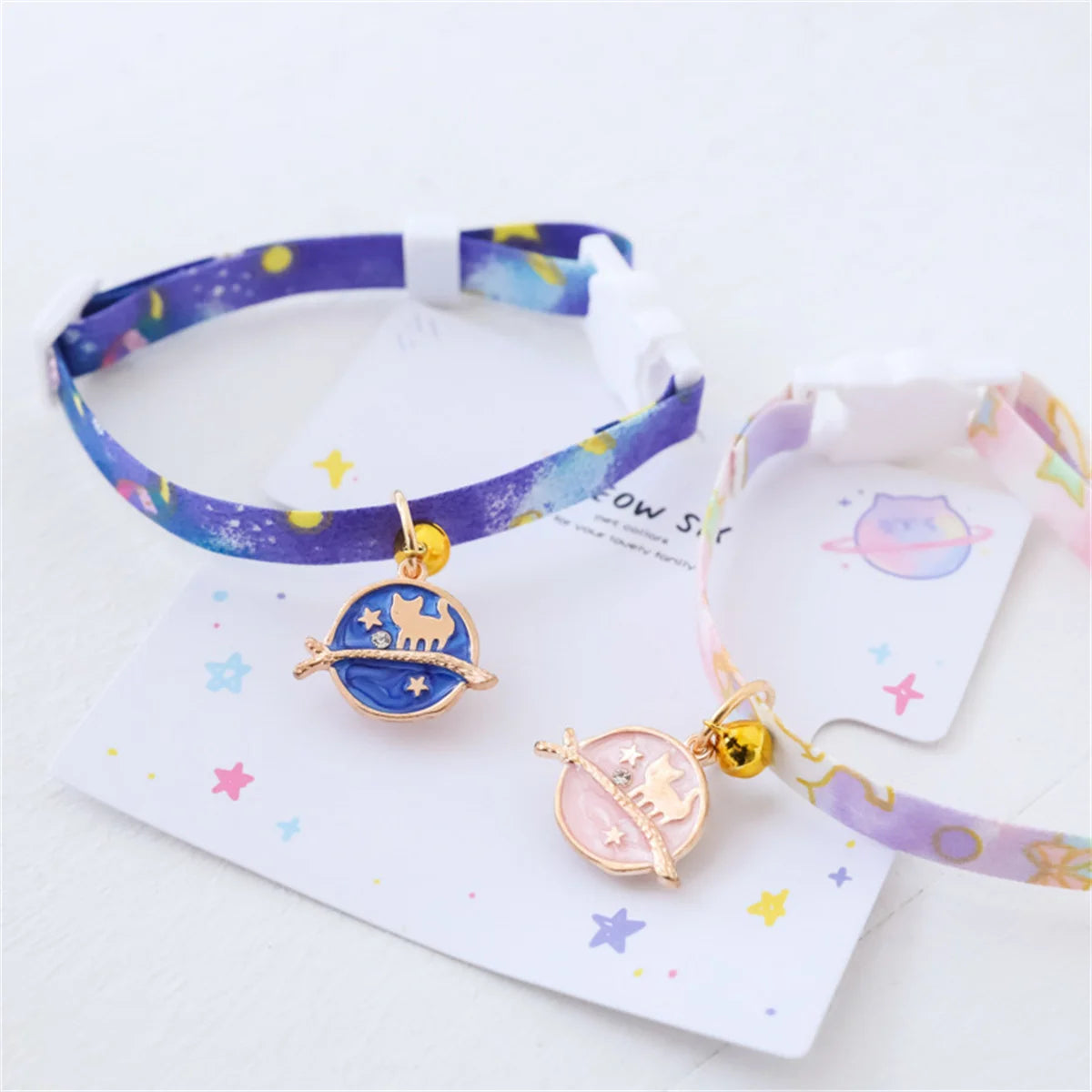 1Pc Kitten Collar with Bell Cut Pet Cat Collars Breakaway Adjustable Cats Collar Puppy Collar Pet Supplies for Kittens