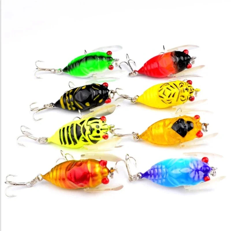 1PCS Simulation Cicada Hard Fake Bait Fishing Lure 5cm 6g Bionic Iscas Artificial Wobblers Crankbait Pesca Insect Pike Tackle