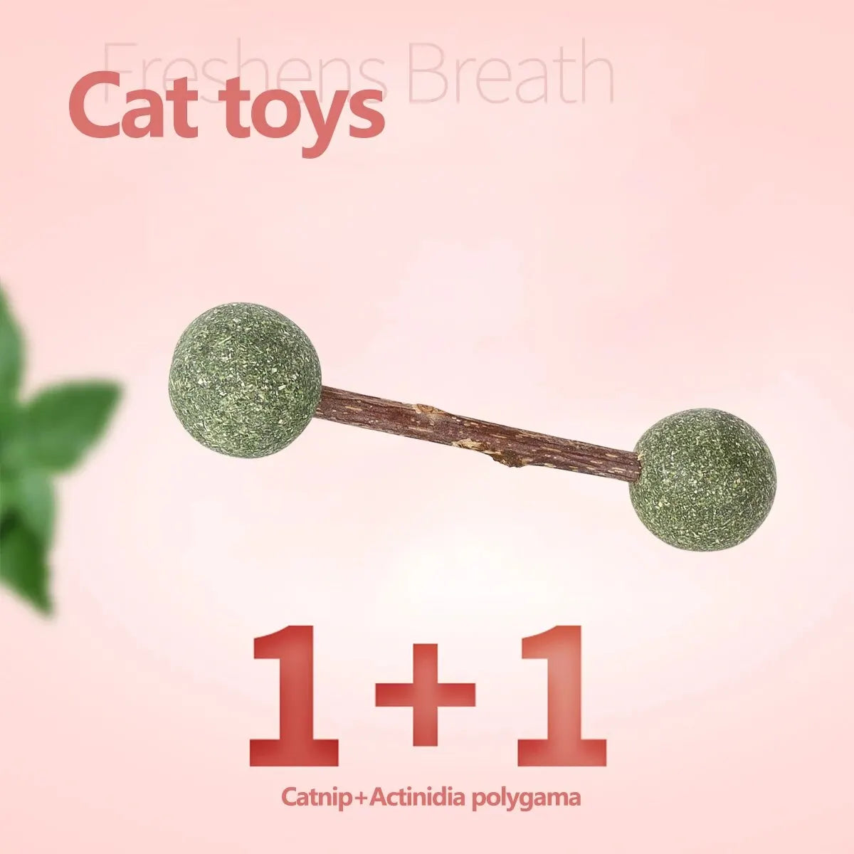 1 Piece Catnip Nibbling Toy Dumbbell Modeling Pet Toy Catnip