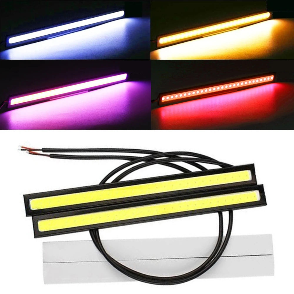 Led Lights Dc 12v Durable Universal Waterproof Car Accessories External Lights Led Strip Light Turn Signal Parking Fog Bar Lamp