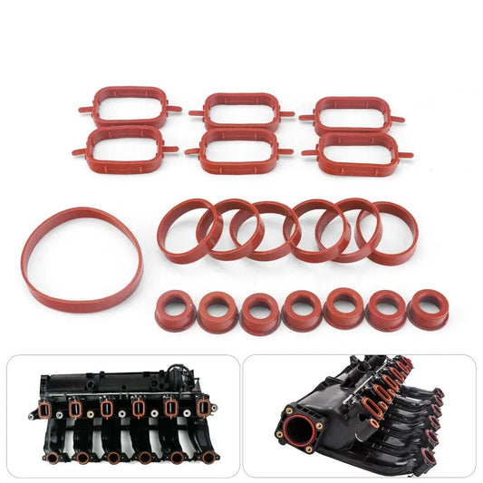 20Pcs Car Parts Accessories Intake Inlet Manifold Gasket Seal Kit For BMW M47 M57 E46 E53 E60 E63 E65 E87 E90 E91