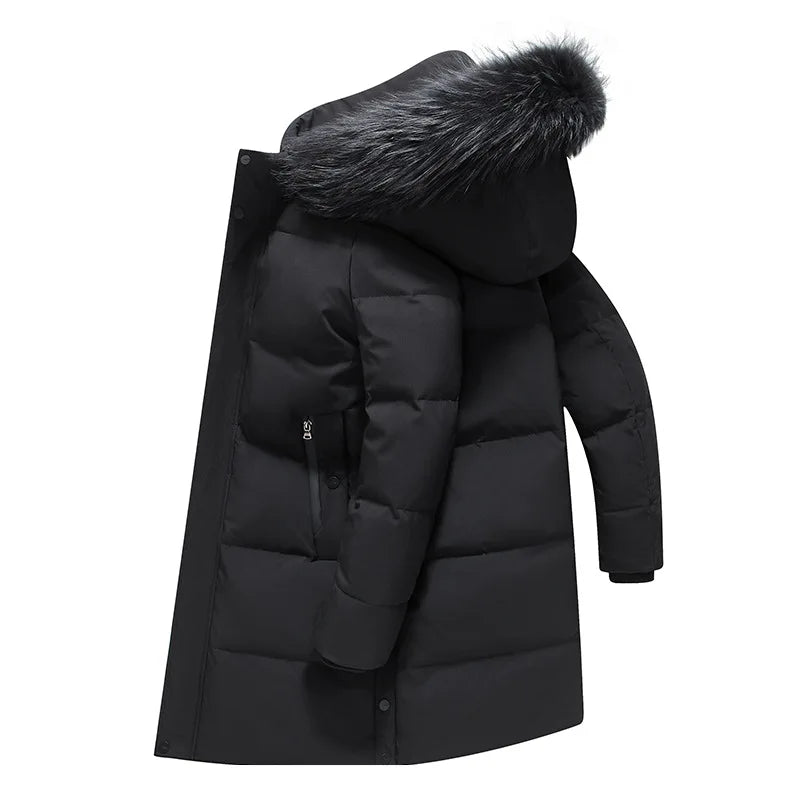 Down Jacket Man Long Men's Puffer Jacket Winter Coats For Men Duck Down Jacket Men Parkas Overcoat Padded Cold Clothes Feather
