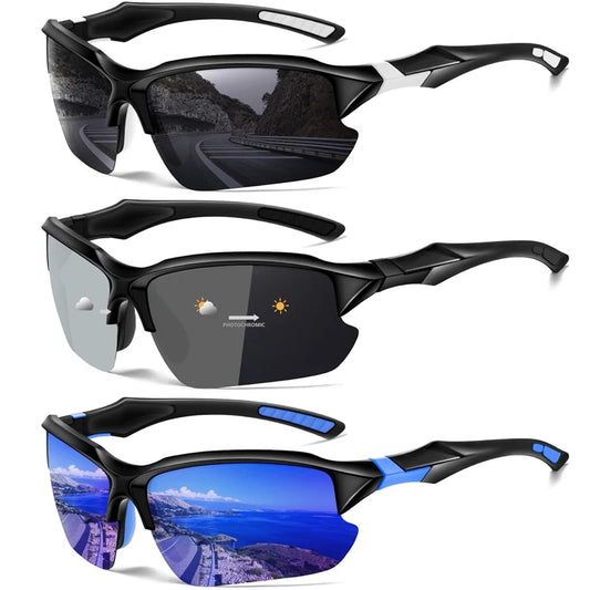 2024 Sports Polarized Sunglasses for Men Cycling Running Fishing UV400 Sun Glasses Lightweight Outdoor Goggles