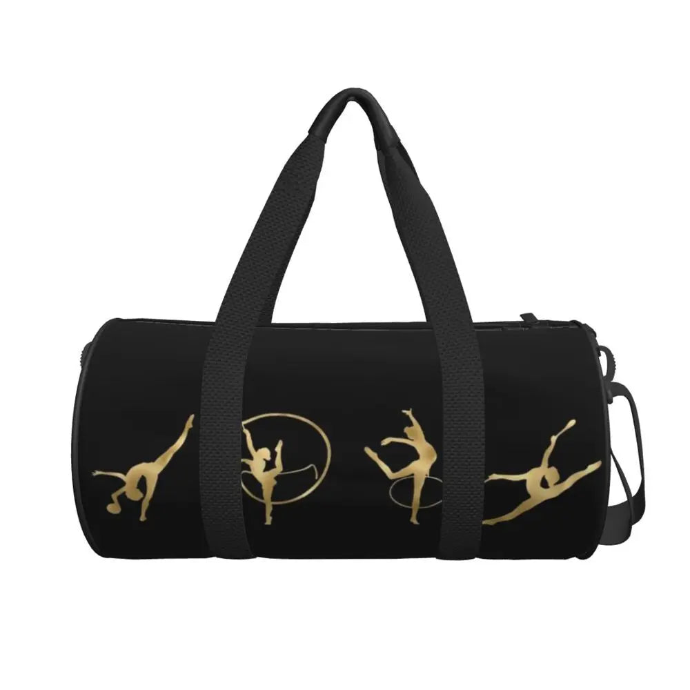 Rhythmic Gymnastics Gym Bag Dace Girl Luggage Sports Bags Men Women Custom Gym Accessories Novelty Fitness Bag Portable Handbags