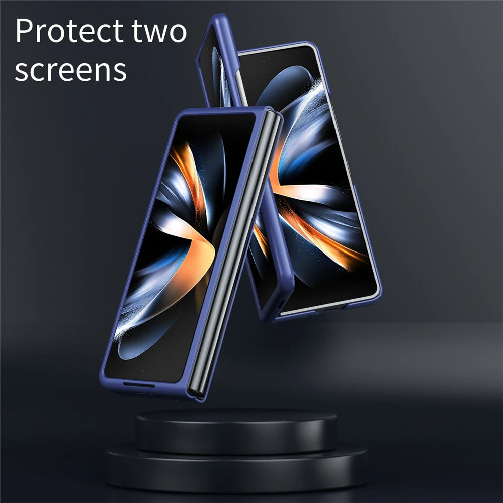 Magnetic Ultra Thin Hard PC Folding Phone Case for Samsung Galaxy Z Fold 6 Fold5 Fold4 Fold3 Wireless Charging Shockproof Cover