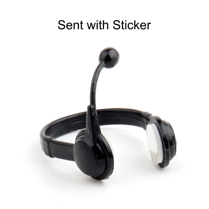 Motorcycle Bicycle Rubber Yellow Black Duck Accessories Car Bike Duck Bottom Base Strap Weapon Black Silver Luminous Propeller